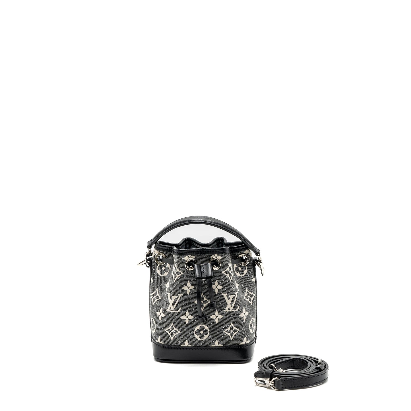 Louis Vuitton nano noe jacquard denim black multicolour (New Version)