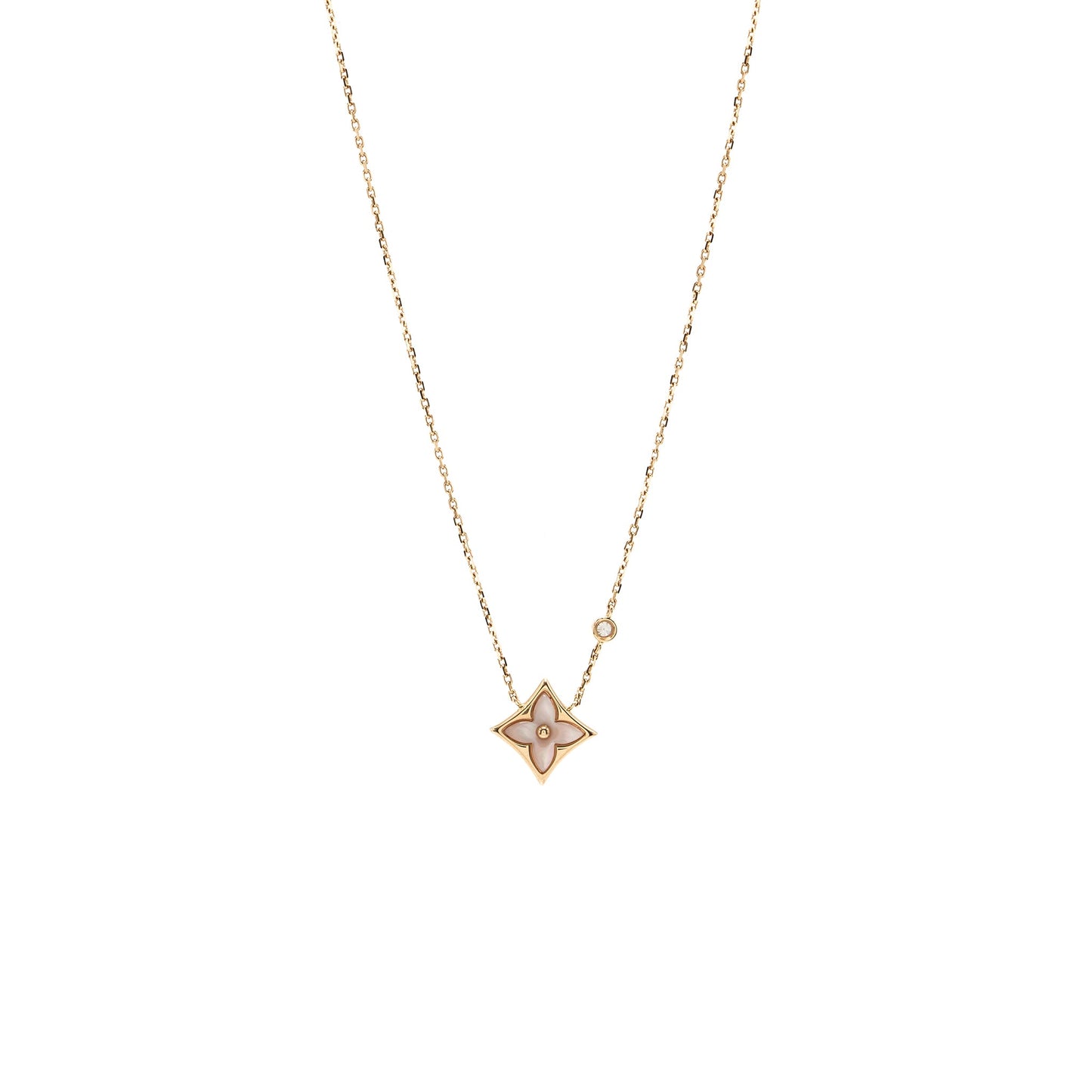 Louis Vuitton Color Blossom Star Pendant Pink Gold Mother Of Pearl/Diamond