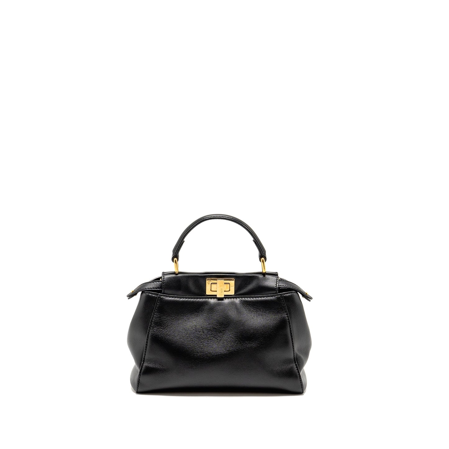 Fendi Mini Peekaboo Lambskin Black