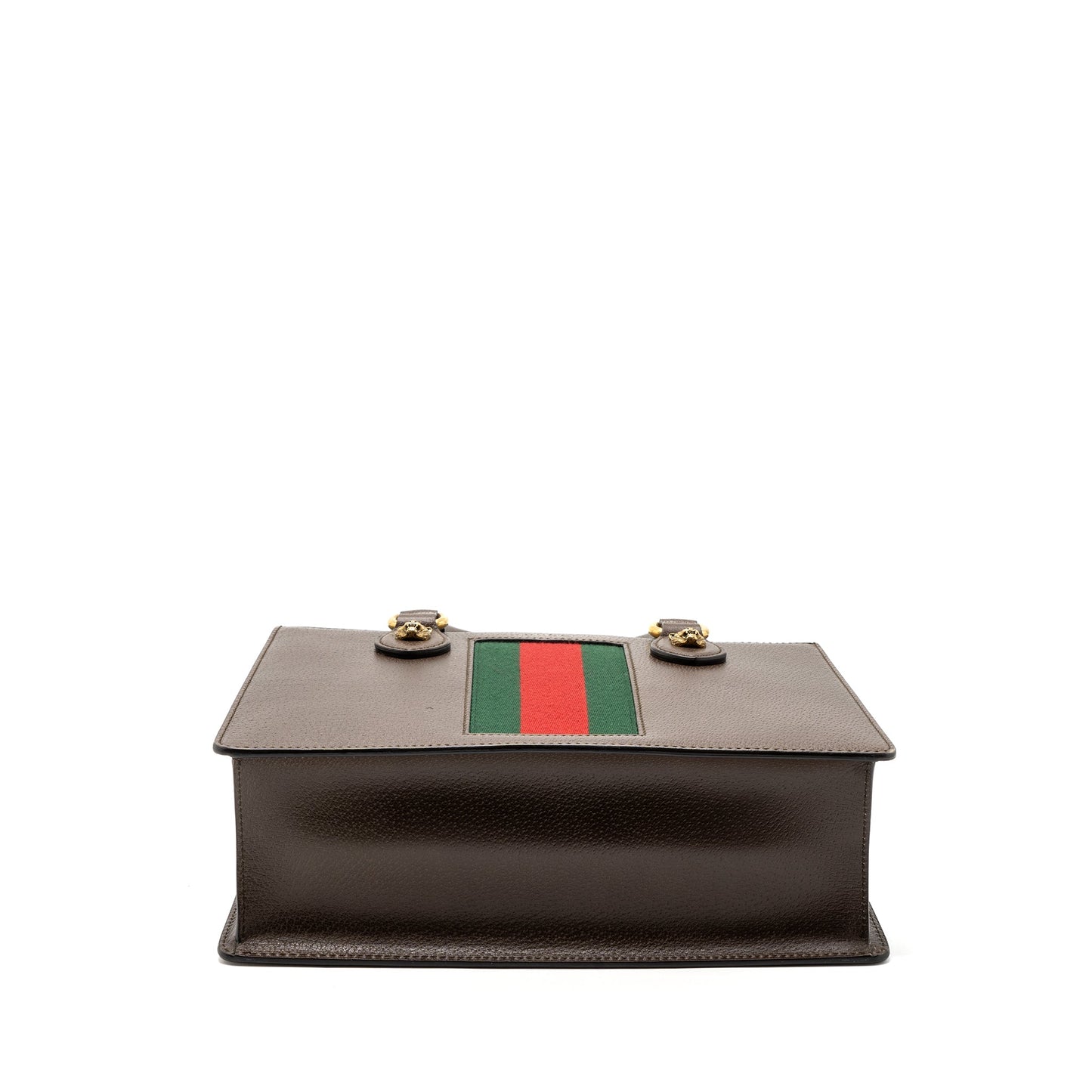 Gucci top handle tote Purse calfskin dark brown