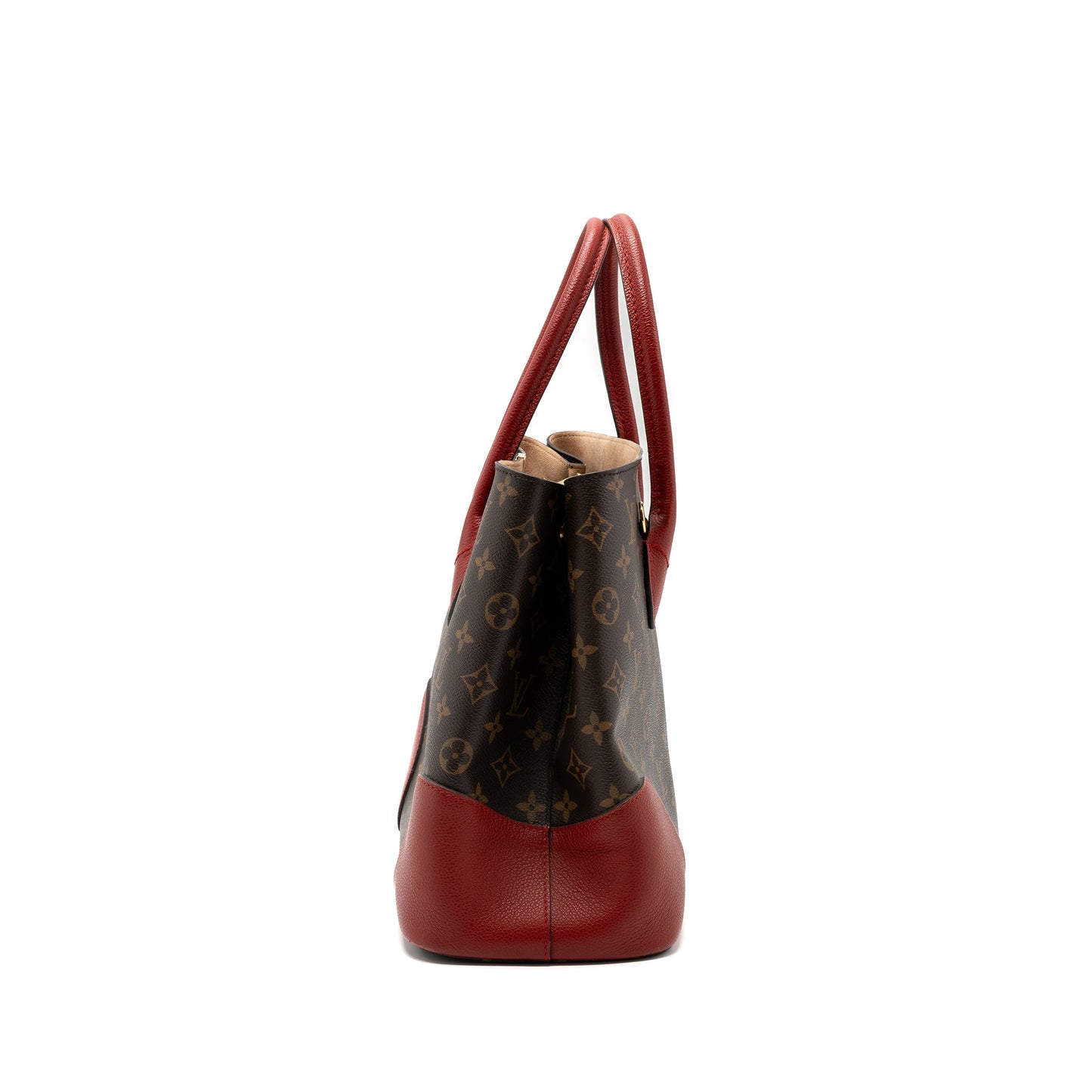 Louis Vuitton top handle tote Purse monogram canvas / red