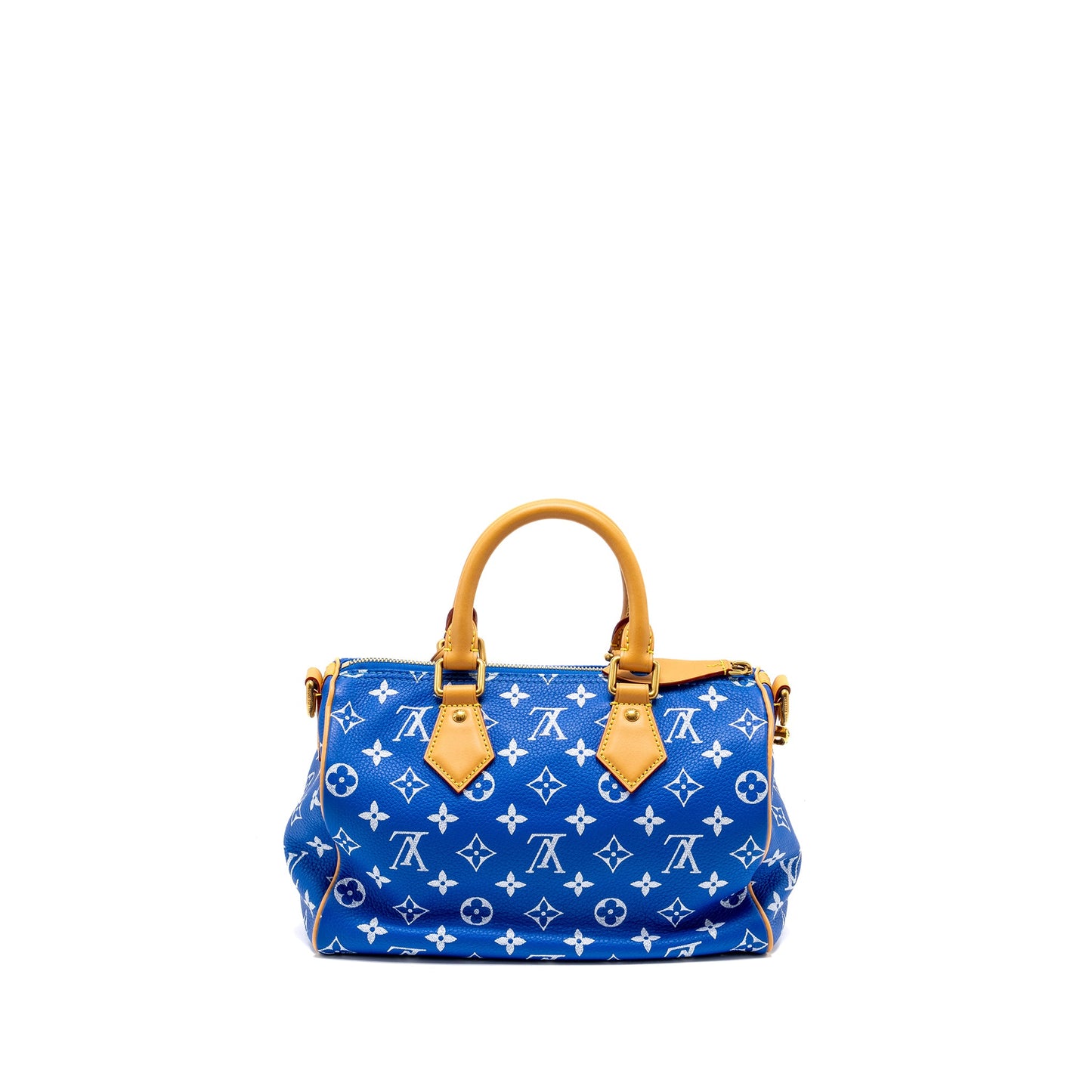 Louis Vuitton Speedy P9 Bandouliere 25 Monogram Soft Calfskin Bleu