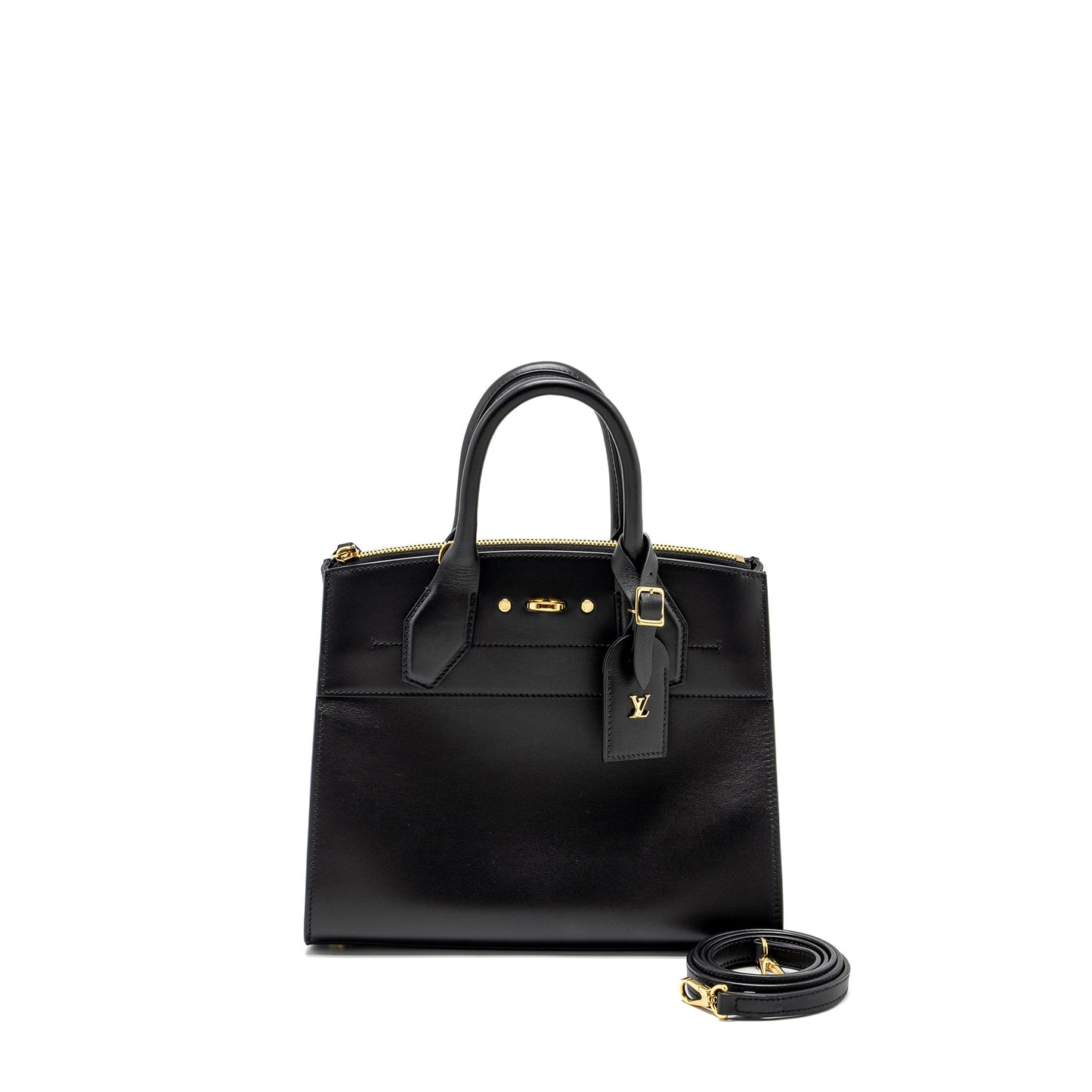 Louis Vuitton City Steamer Grained Calfskin Black