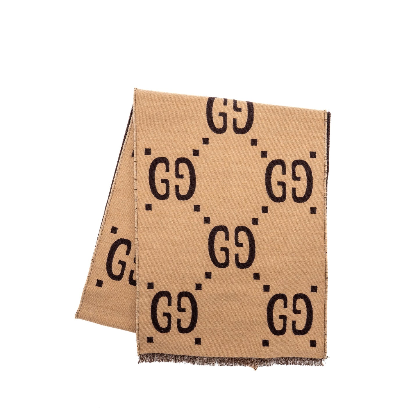 Gucci Wool/Silk Jacquard Scarf