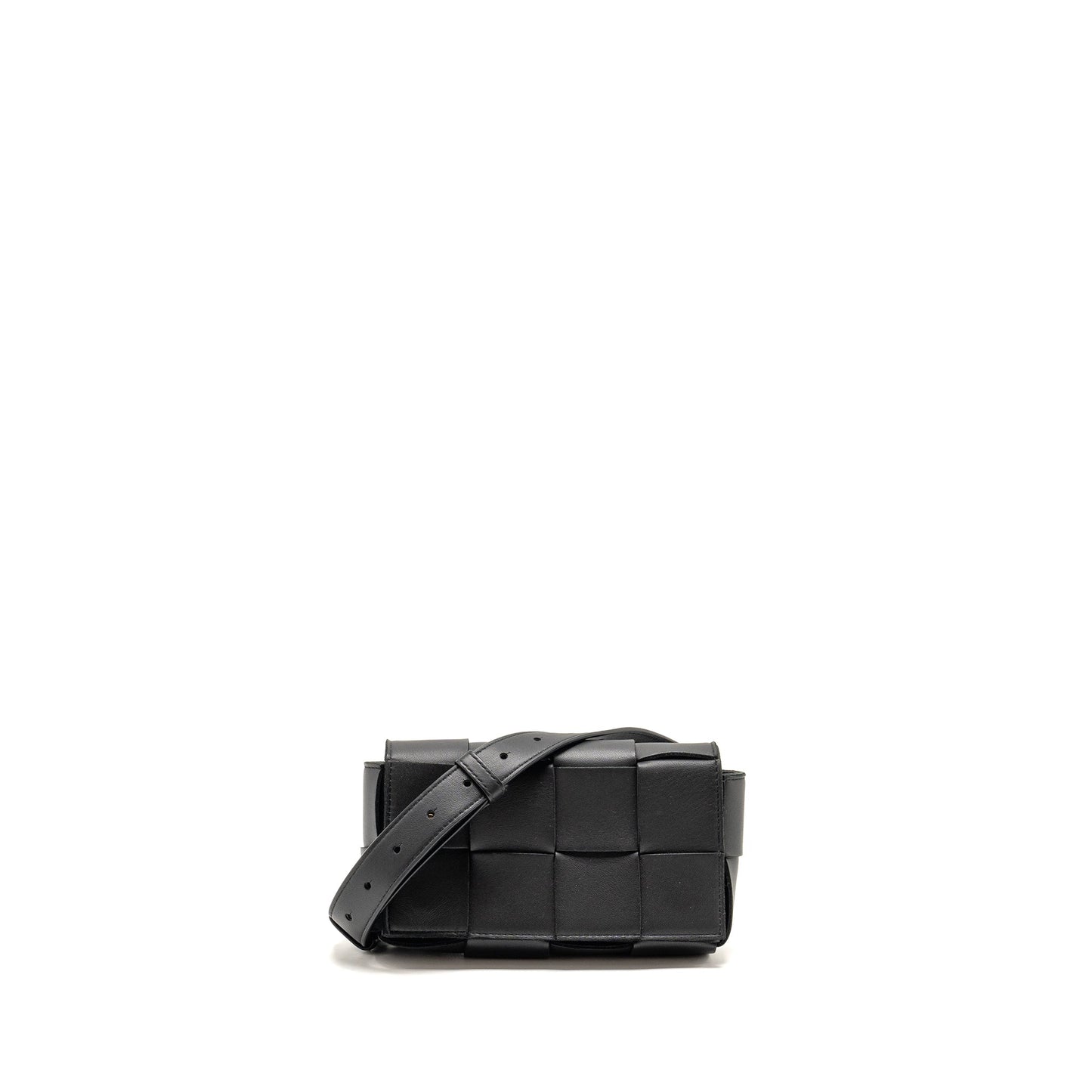 Bottega Veneta Cassette Belt Purse Calfskin Black