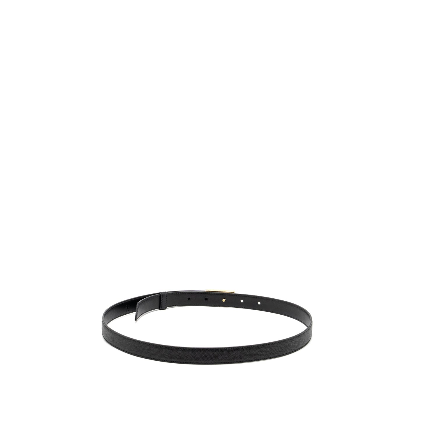 Prada Size 80 Belt Saffiano Calfskin Black