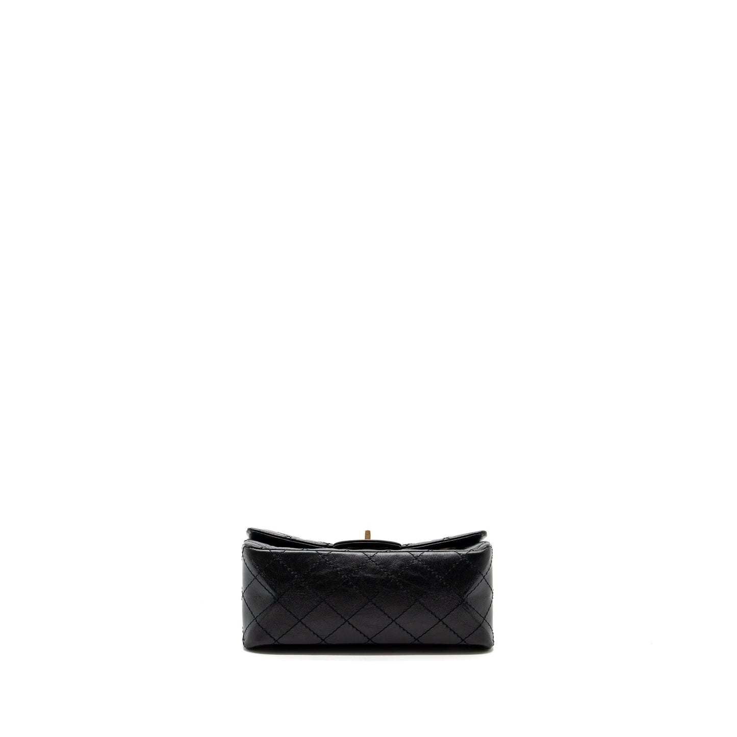 Chanel Mini 2.55 Reissue Flap Bag Aged Calfskin Black GHW (Microchip)