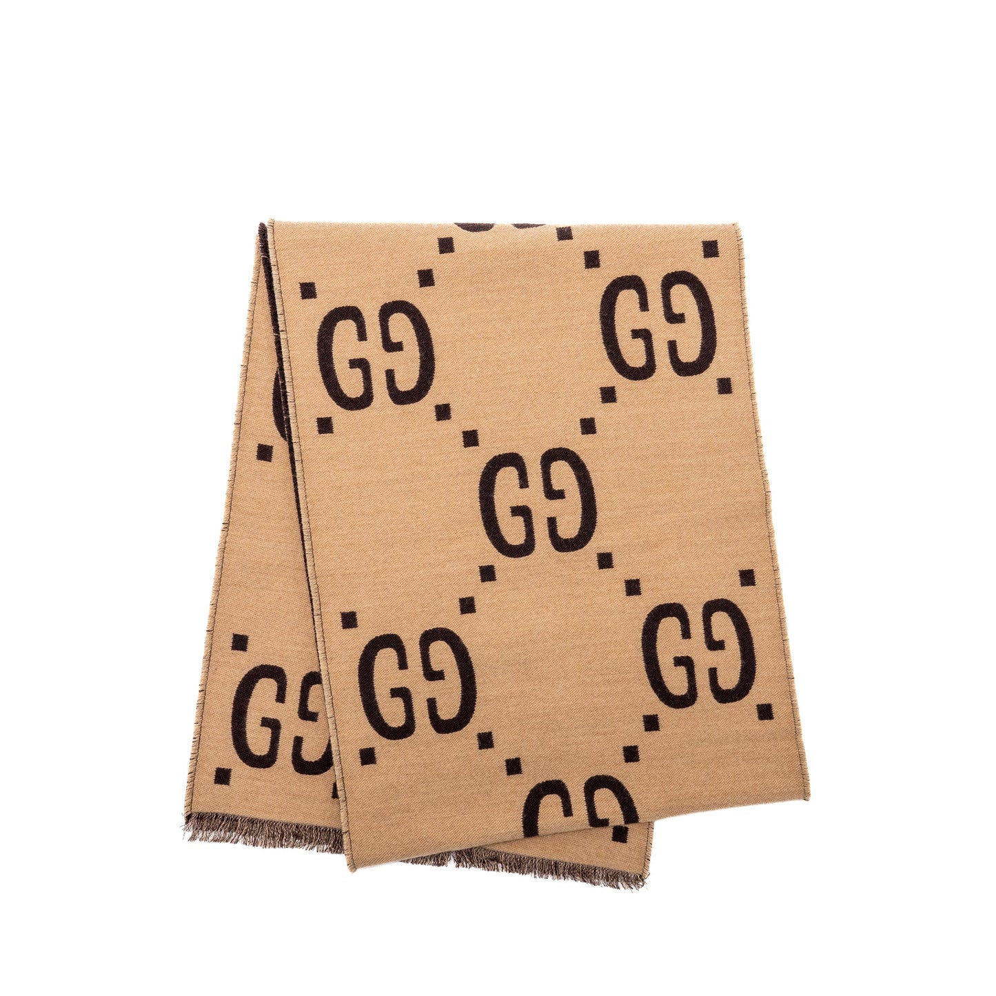 Gucci Wool/Silk Jacquard Scarf