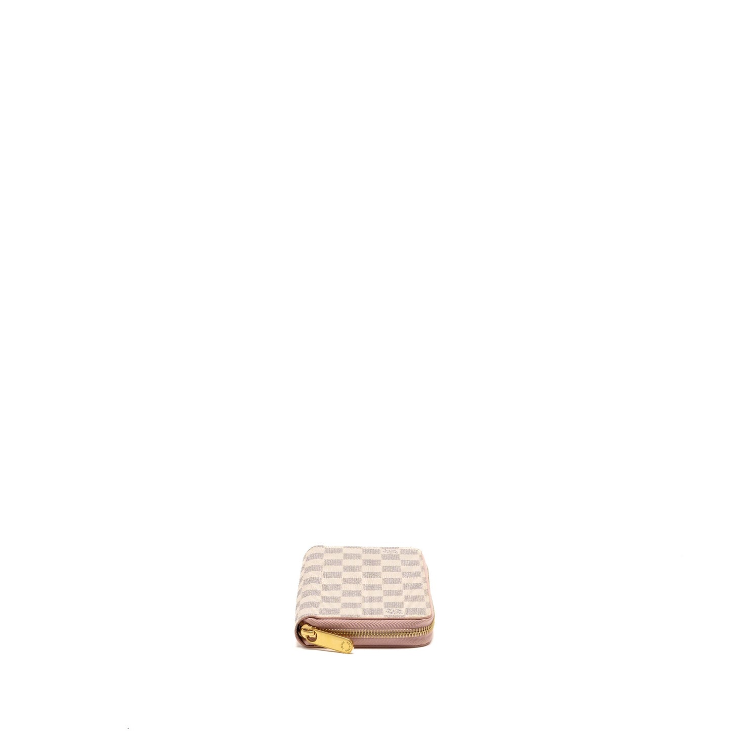 Louis Vuitton Zippy Wallet Damier Azur Canvas White/Pink