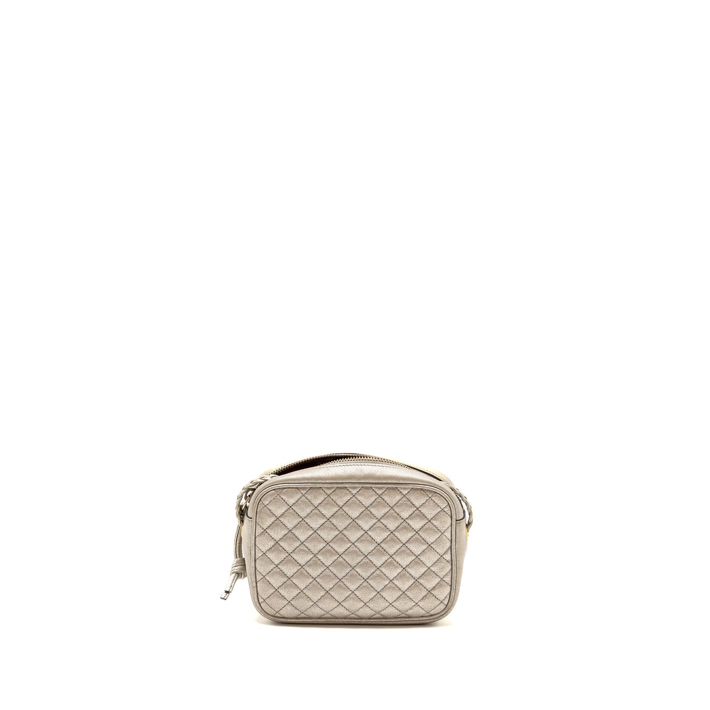 Gucci Ophidia Crossbody Purse Calfskin Metallic Silver