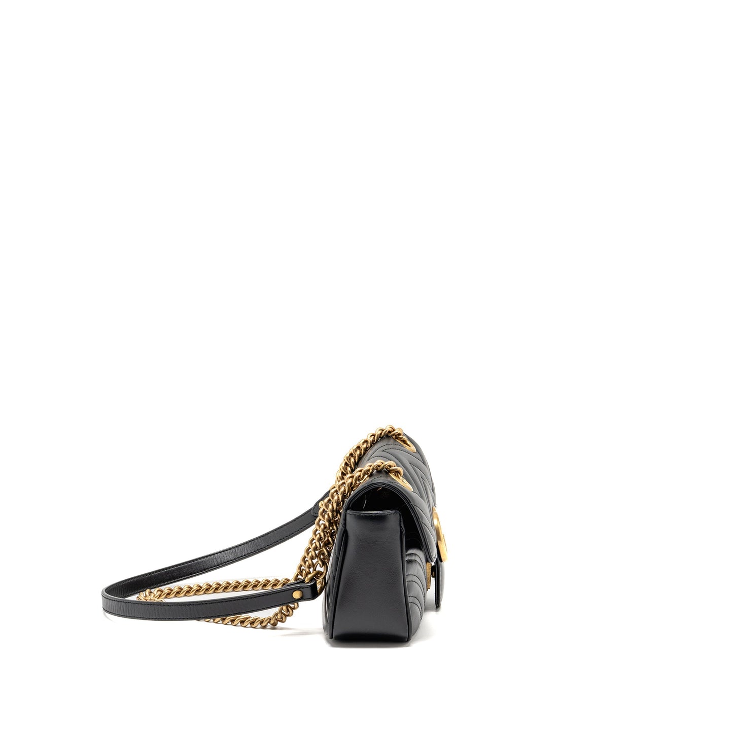 Gucci Small Marmont Mini Purse Calfskin Black