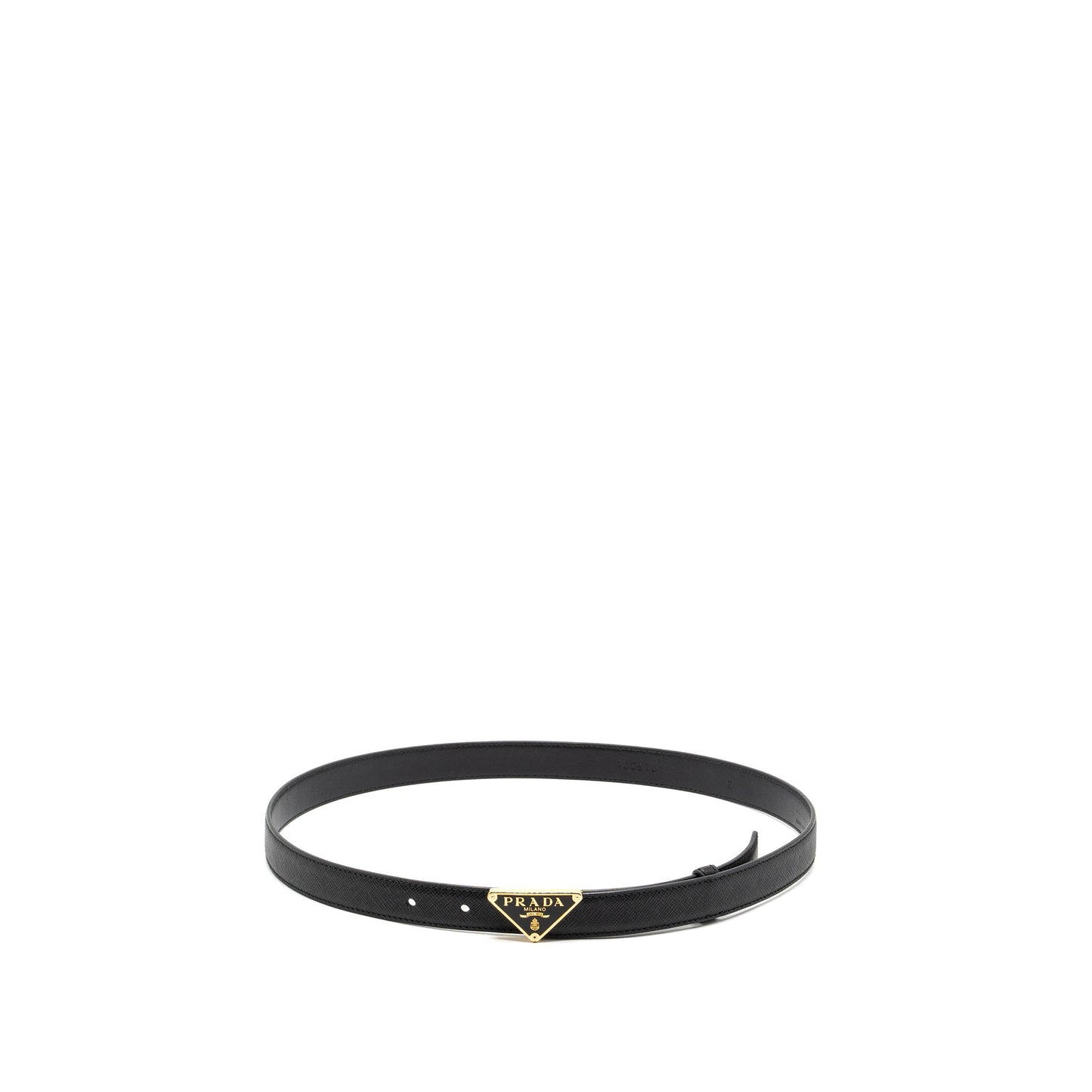 Prada Size 80 Belt Saffiano Calfskin Black