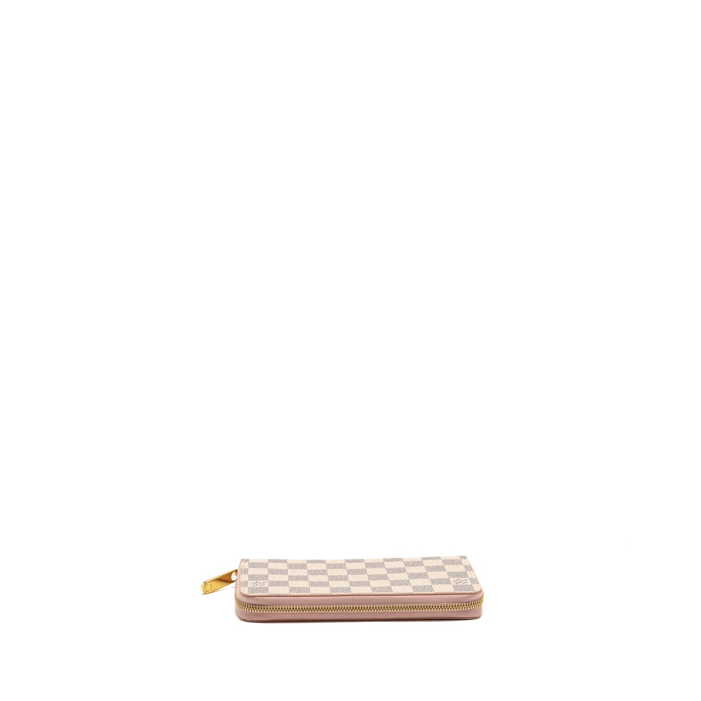 Louis Vuitton Zippy Wallet Damier Azur Canvas White/Pink