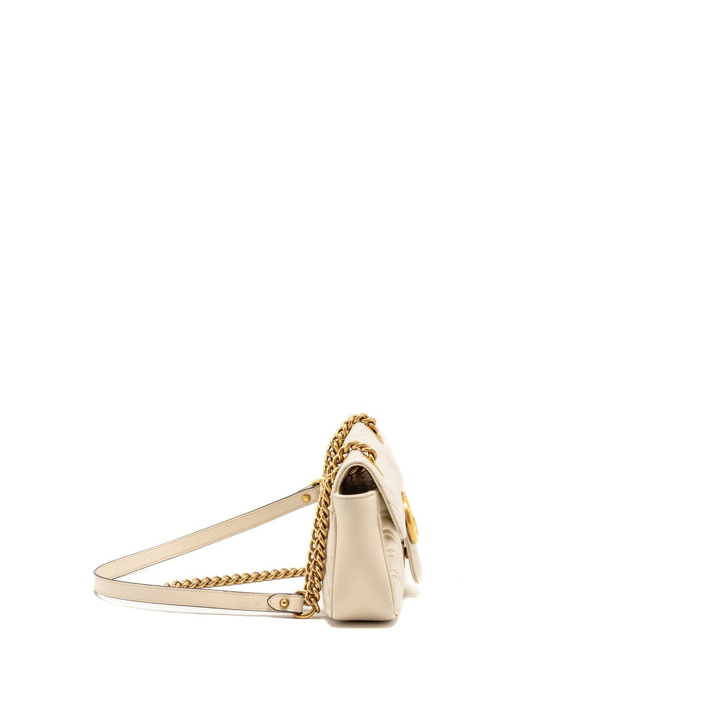 Gucci Mini Marmont Mini Purse Calfskin White