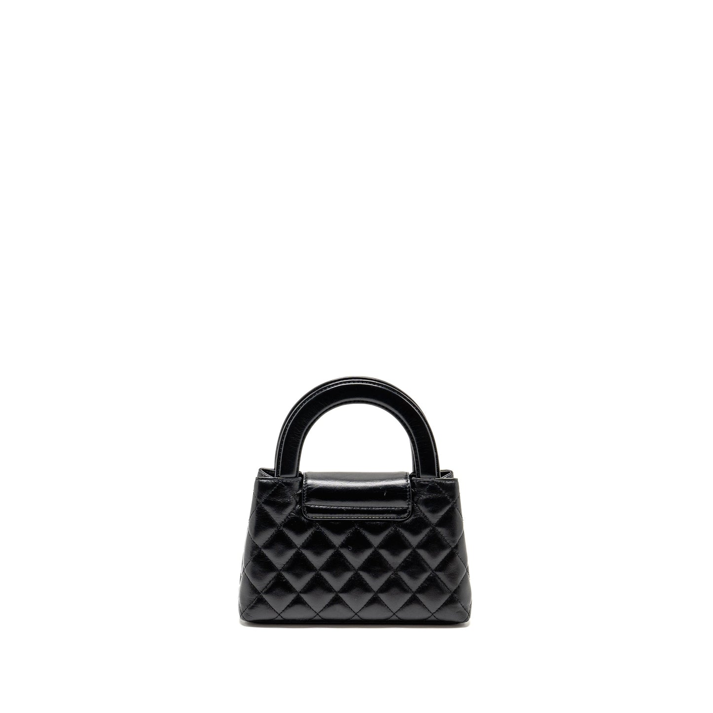 Chanel Mini Kelly Shopping Tote Bag Calfskin black GHW (microchip)