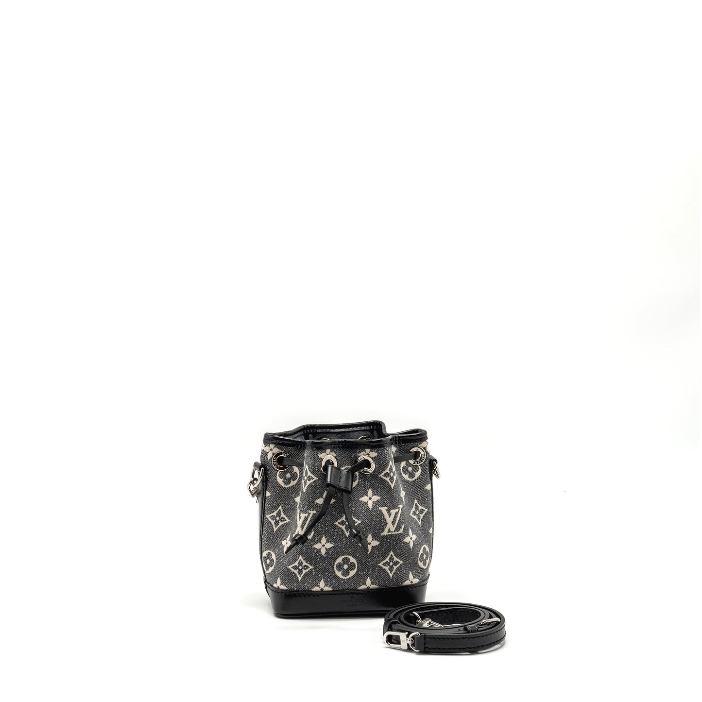 Louis Vuitton Nano Noe Jacquard Denim Black / Multicolor