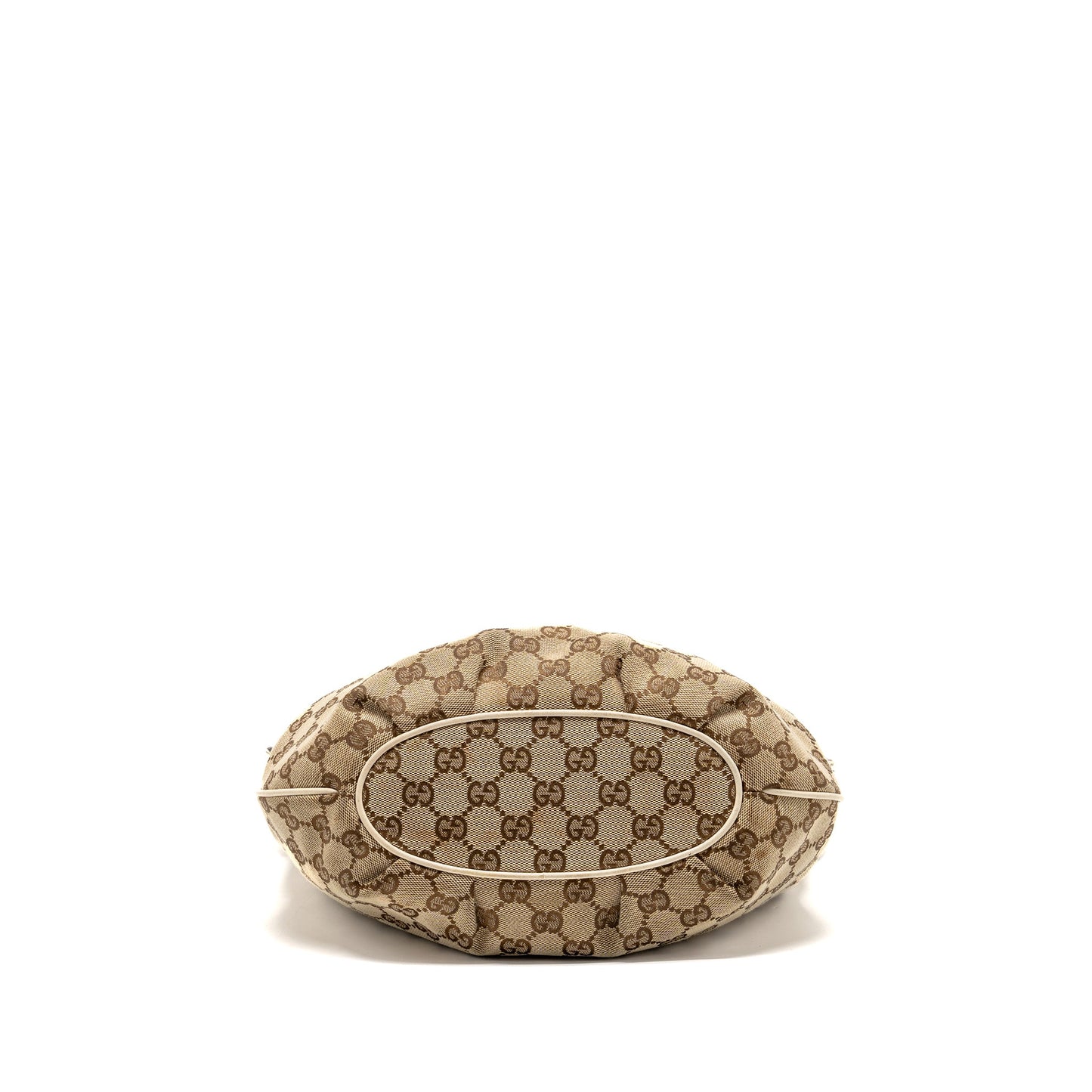 Gucci Pelham Hobo Purse Canvas / Leather Beige/White