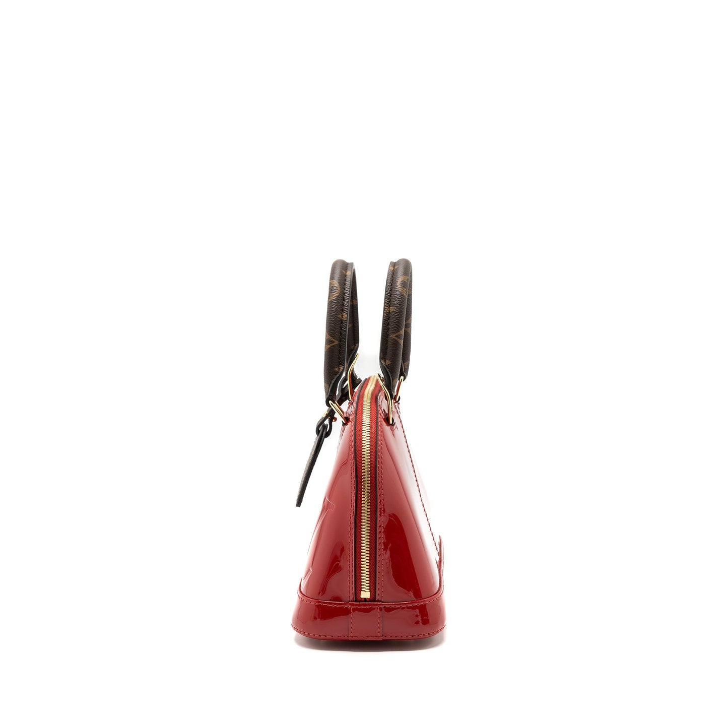 Louis Vuitton Alma limited edition Verni Miroir Patent Red/Monogram Canvas