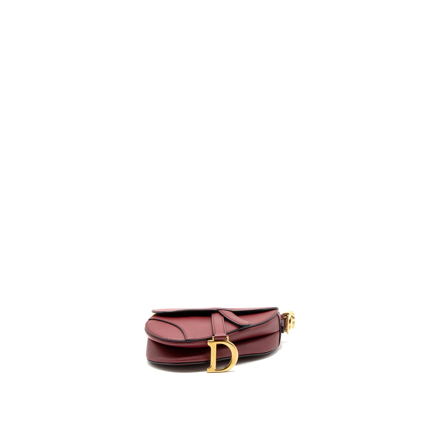 Dior Mini Saddle Purse Grained Calfskin Red
