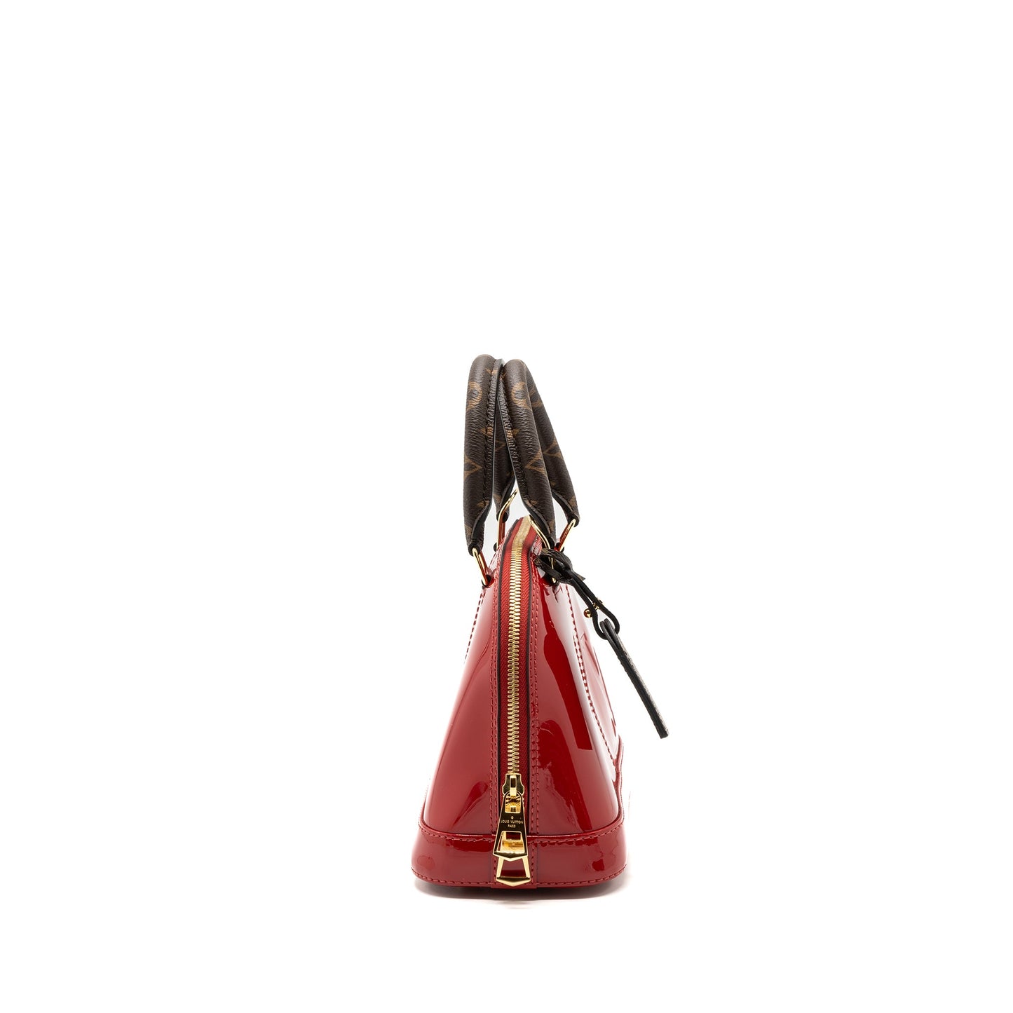 Louis Vuitton Alma limited edition Verni Miroir Patent Red/Monogram Canvas