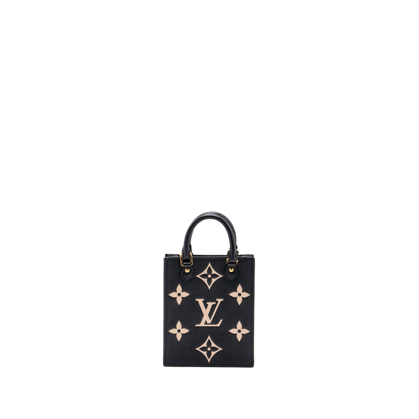 Louis Vuitton Petit Sac Plat Monogram Empreinte Black/ Beige (New Version)