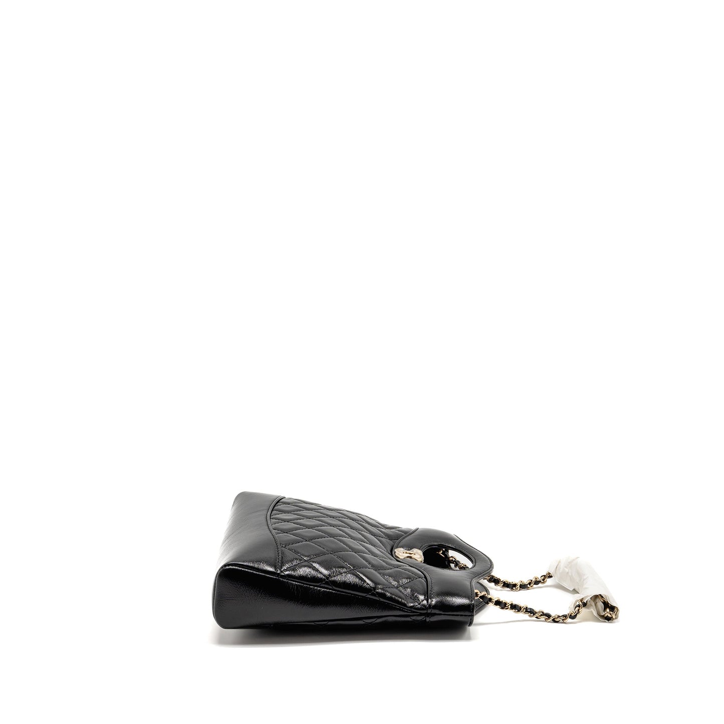 Chanel 24S Mini 31 Bag shiny lambskin black LGHW (microchip)