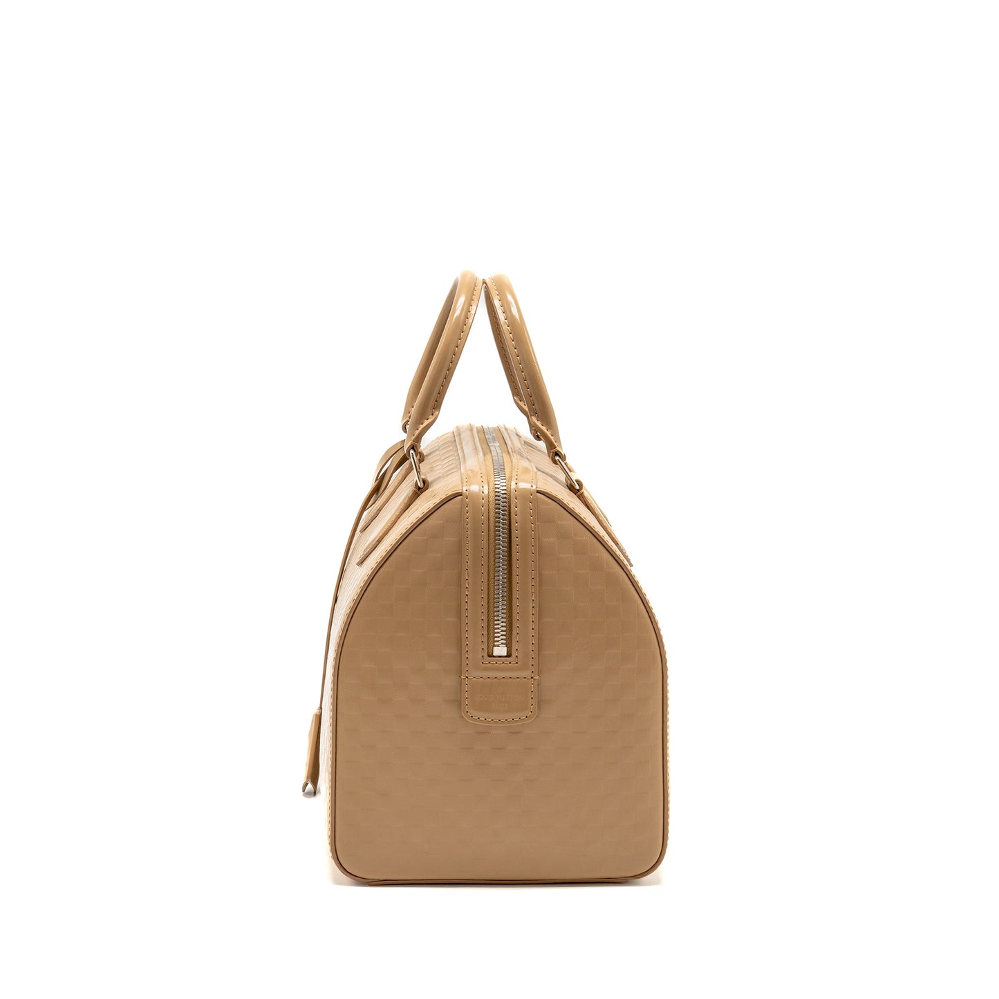 Louis Vuitton Speedy Cube Damier Facette Patent Leather Beige