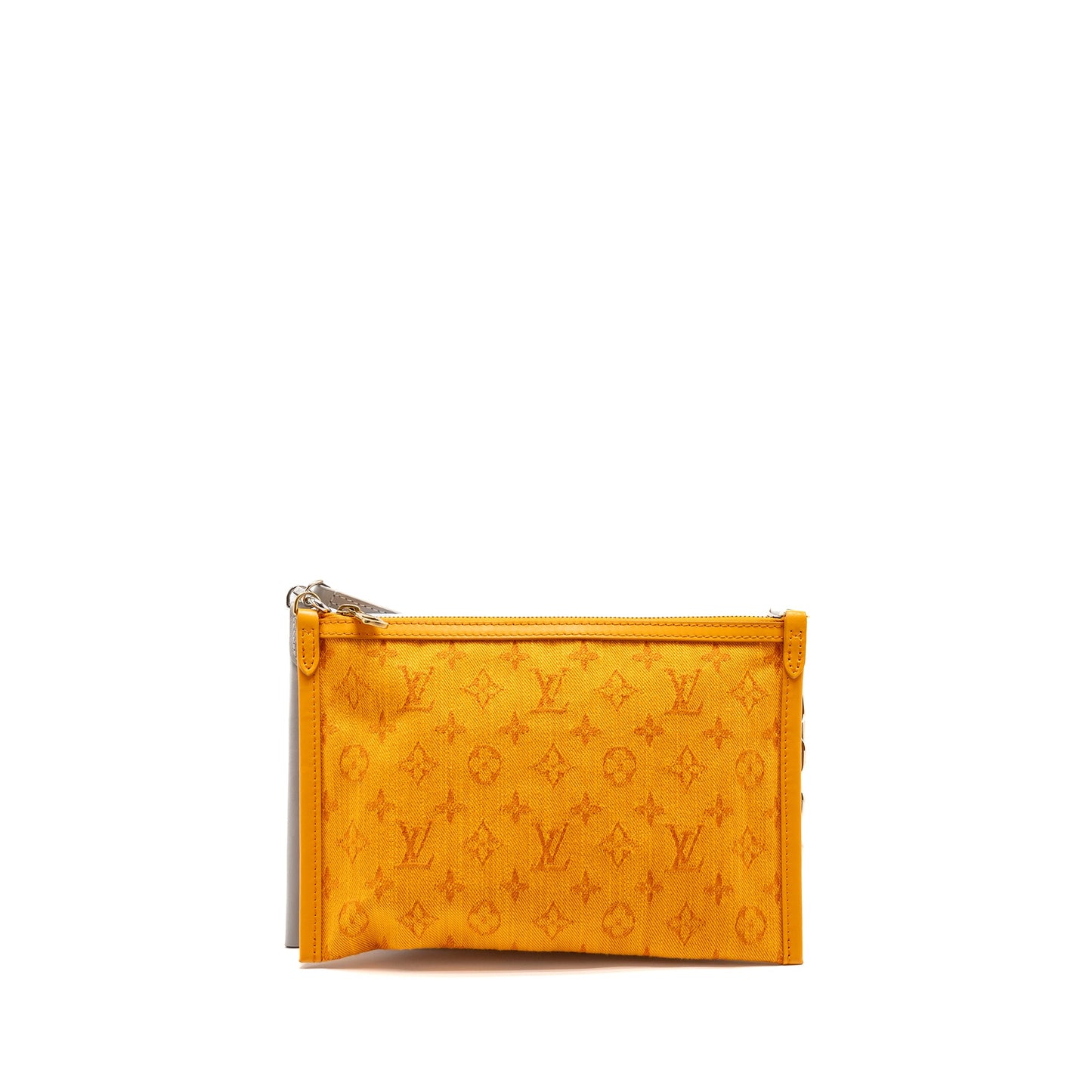 Louis Vuitton Double Flat Messenger Mini Purse Canvas/Denim Multicolour Silver/Gold Hardware