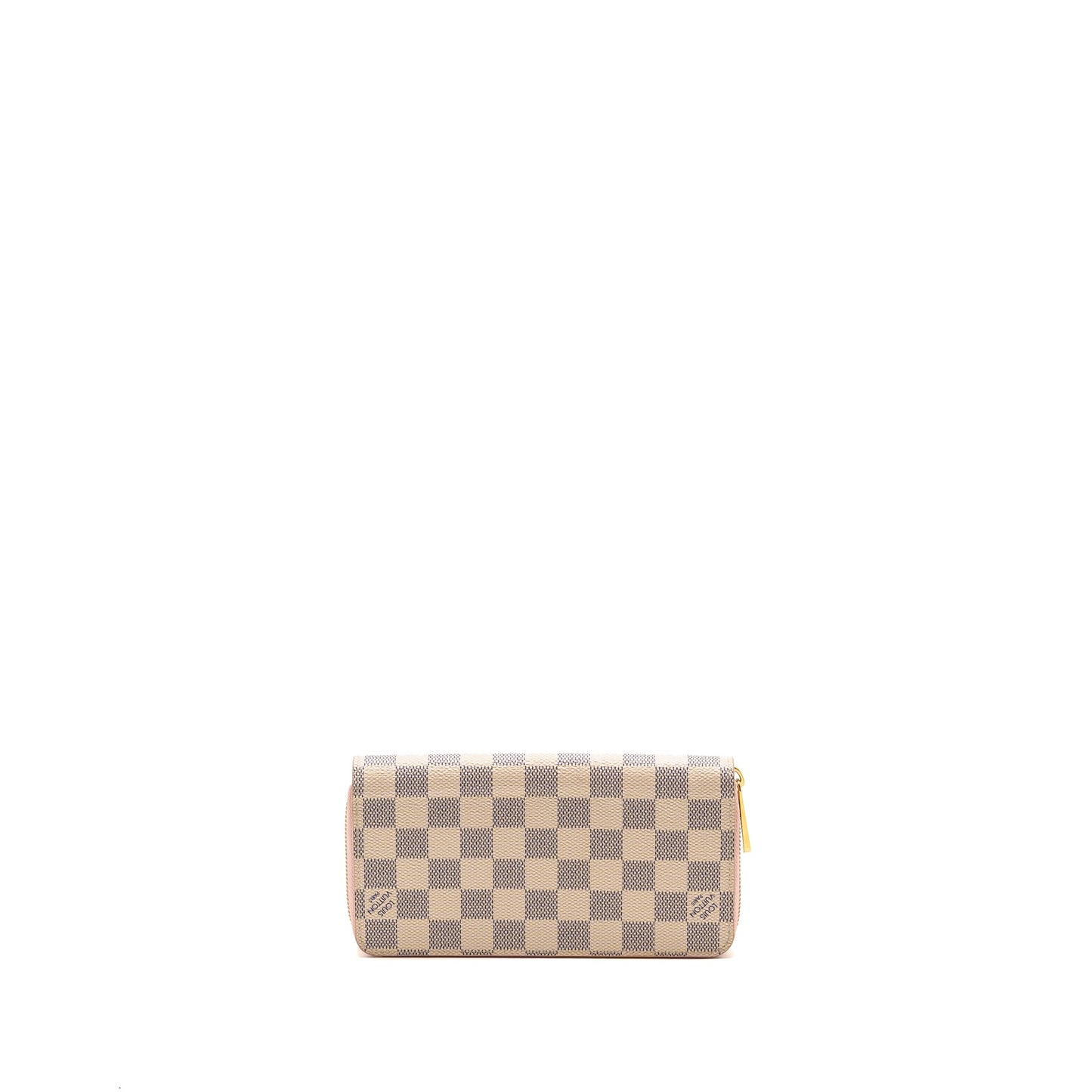 Louis Vuitton Zippy Wallet Damier Azur Canvas White/Pink