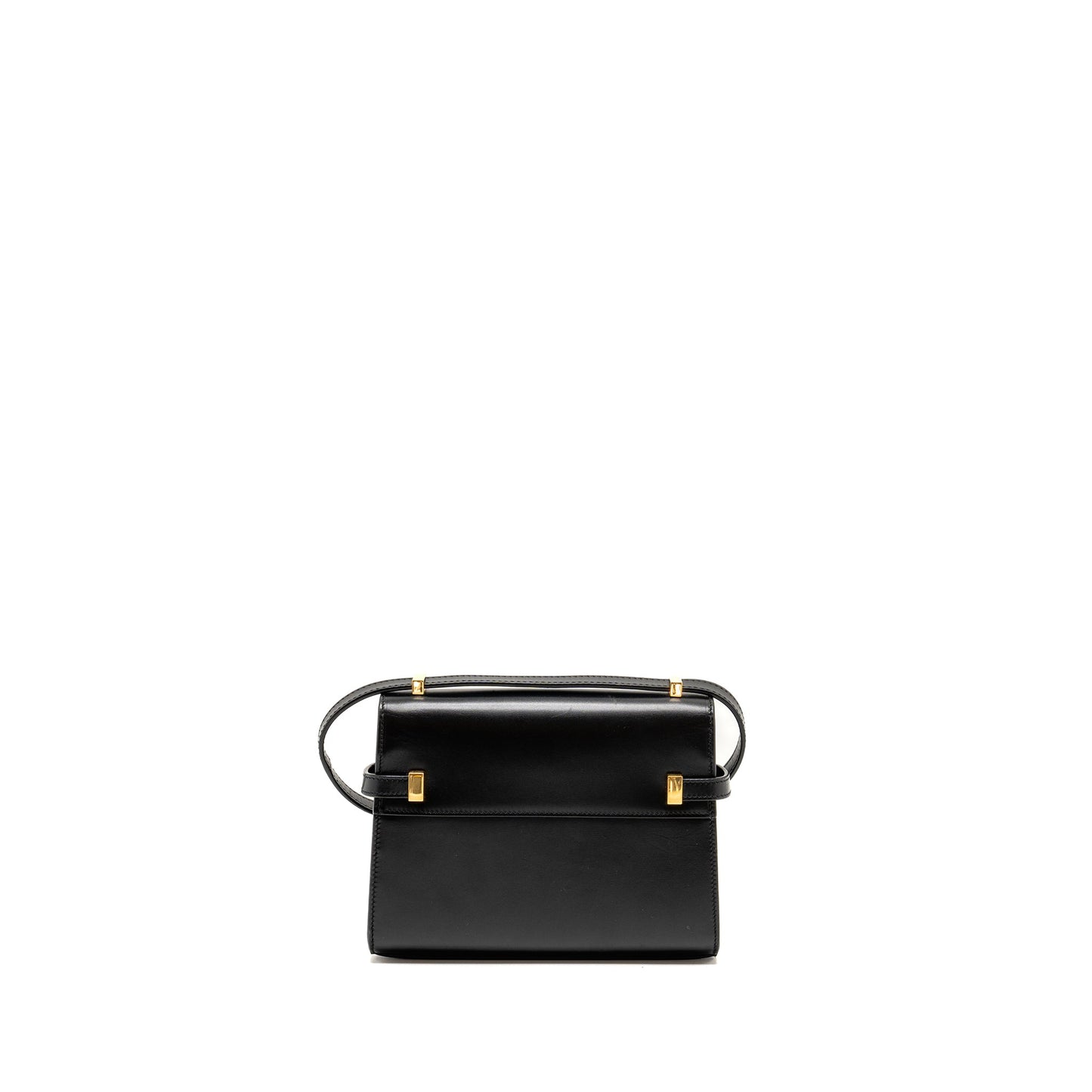 Saint Laurent Mini Manhattan Mini Purse Calfskin Black