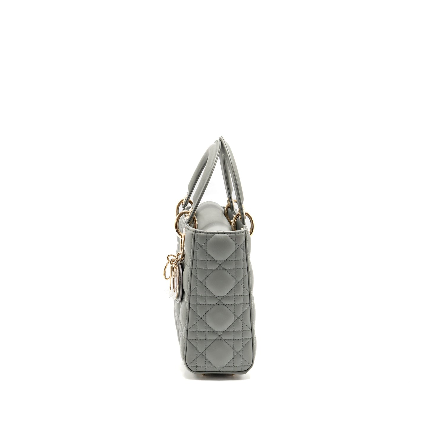 Dior My ABCDior Small Lady Dior Lambskin Stone Grey