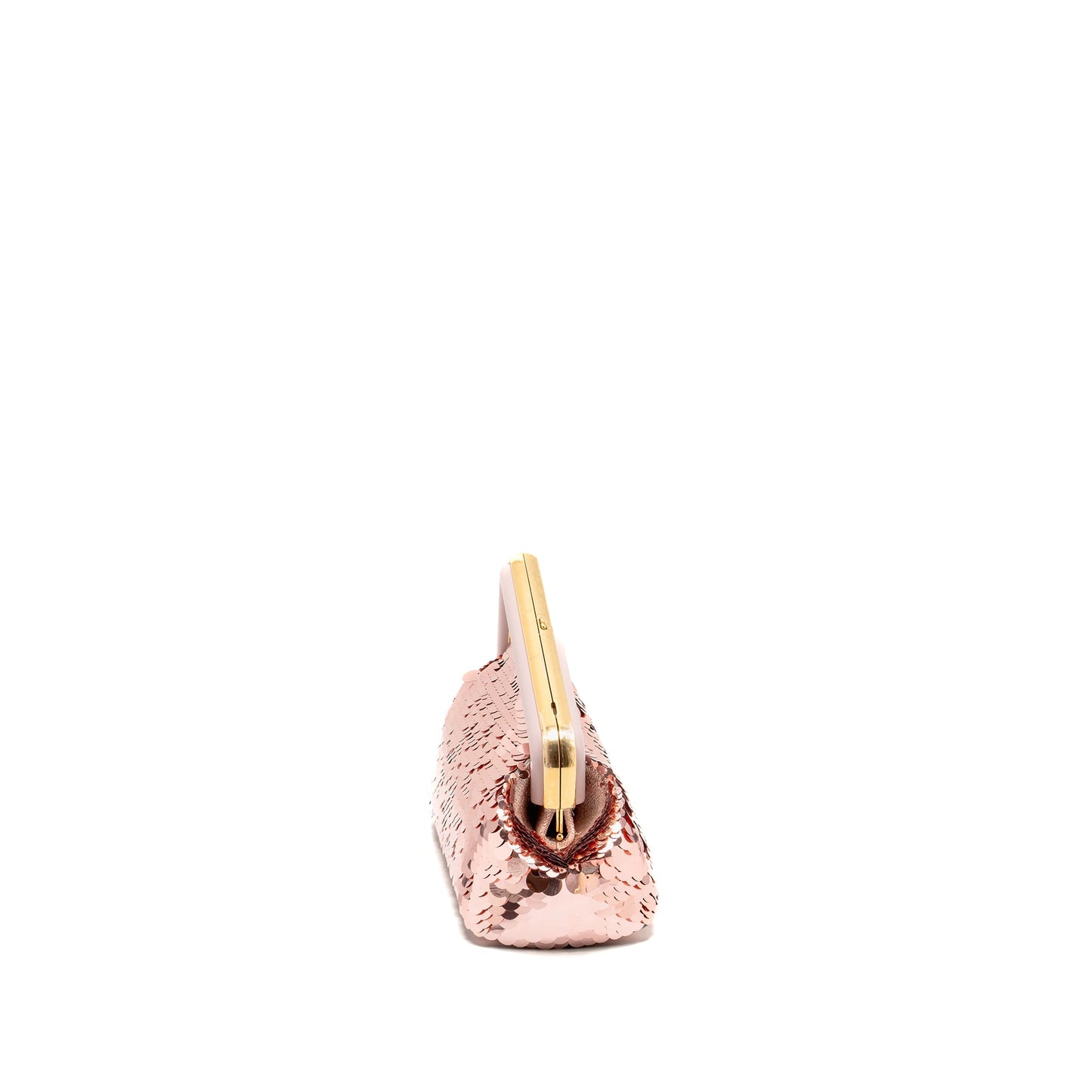 Fendi Small Fendi First Clutch Purse Sequin Pink/Multicolour