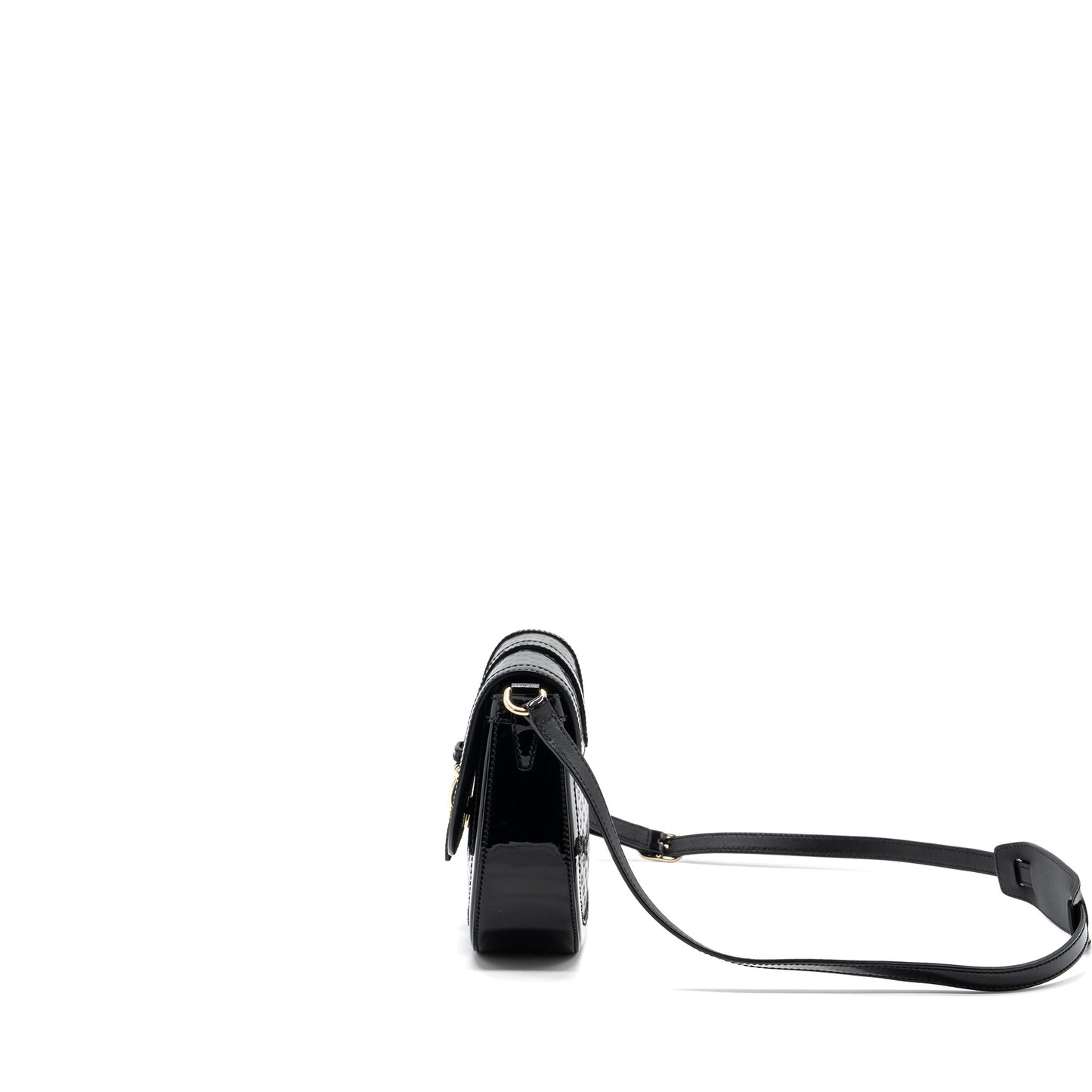 Gucci messenger crossbody Purse patent black