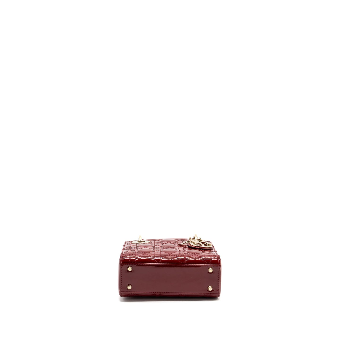 Dior Mini Lady Dior Patent Red