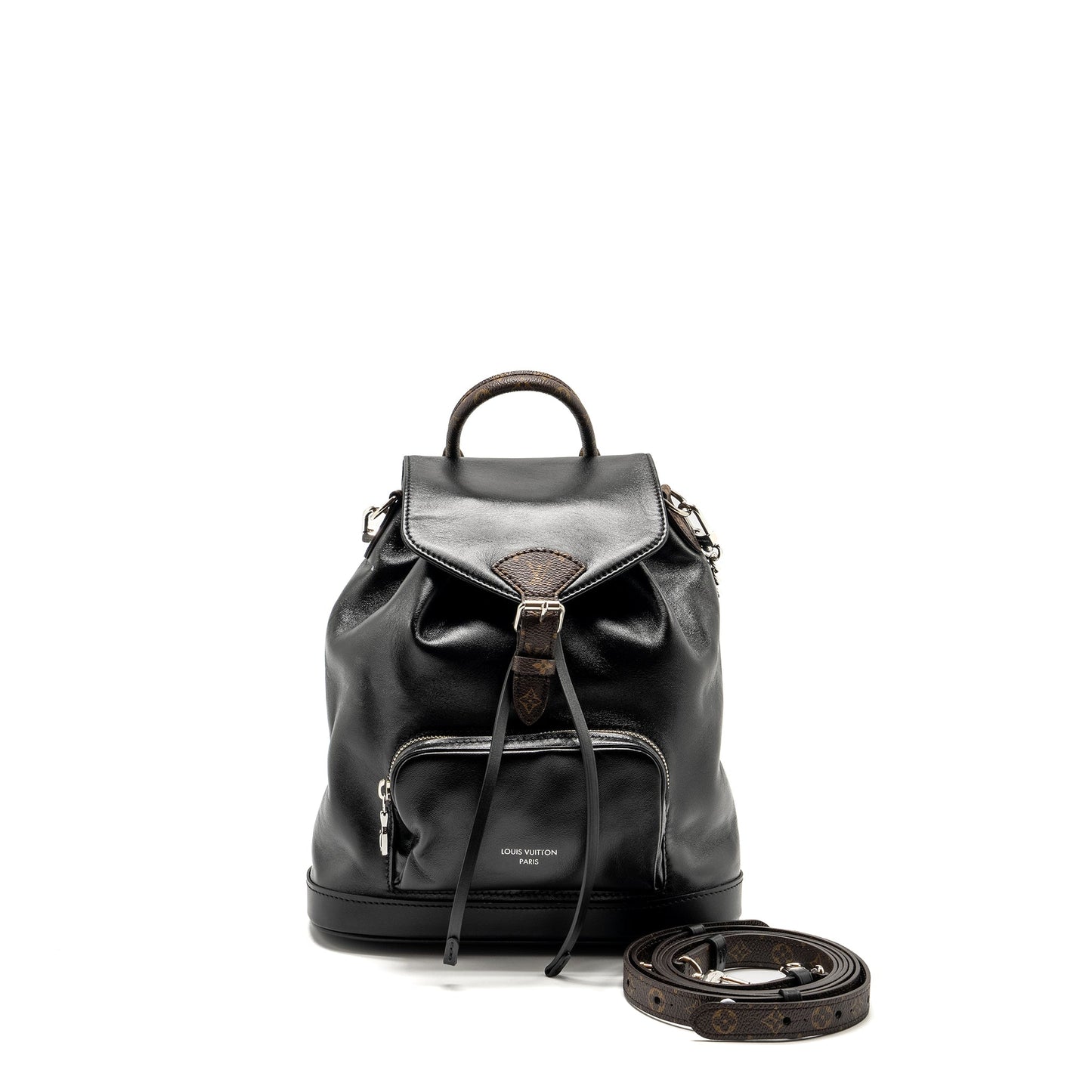 Louis Vuitton Montsouris Backpack Lambskin Black