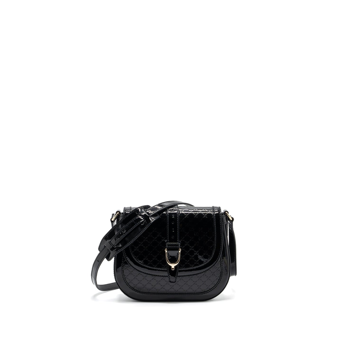 Gucci messenger crossbody Purse patent black
