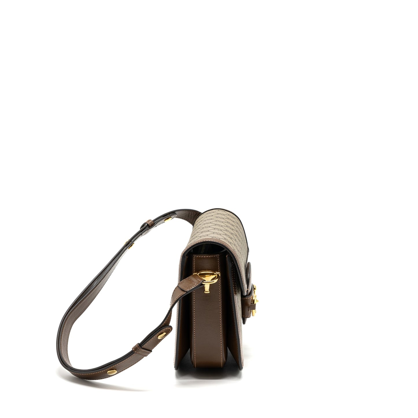 Gucci Horsebit 1955 Mini Purse Supreme Canvas/ Leather Brown