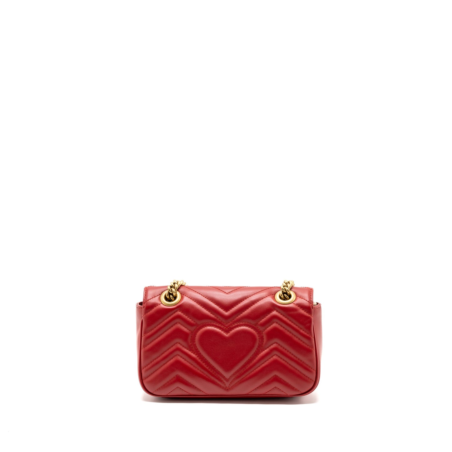 Gucci Mini Marmont matelasse calfskin red