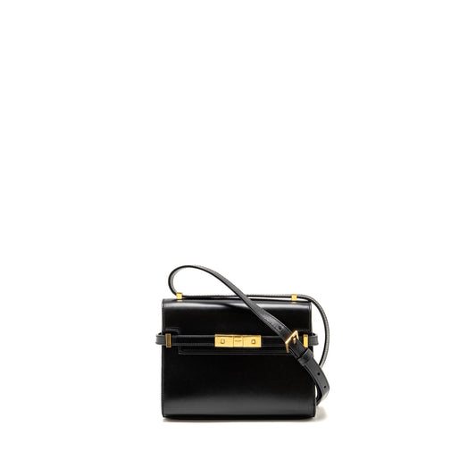 Saint Laurent Mini Manhattan Mini Purse Calfskin Black