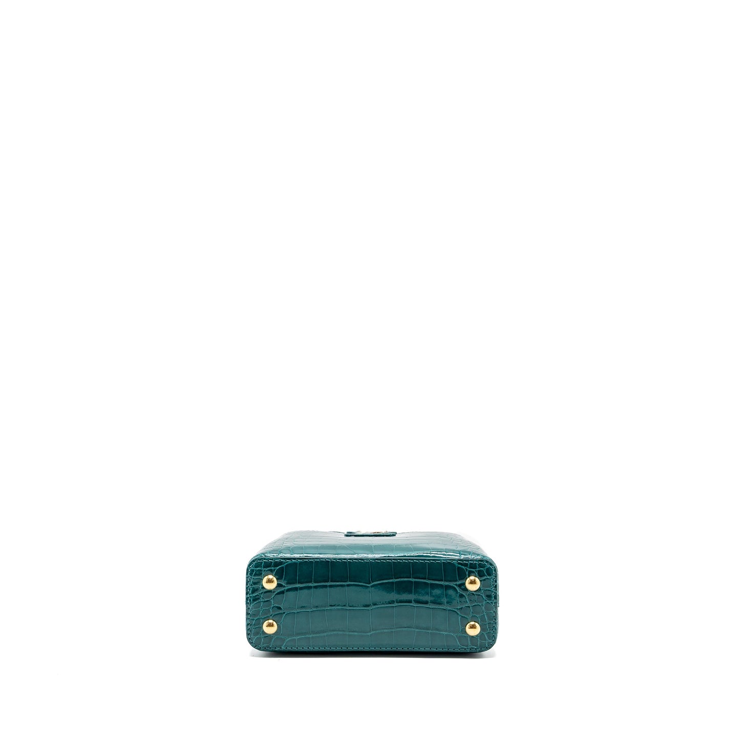 Louis Vuitton capucines Mini Crocodile Brillant Blue Canard