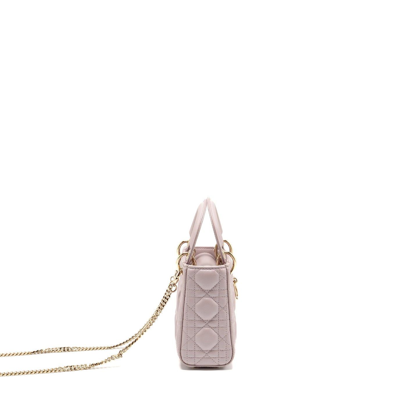 Mini Lady Dior Lambskin Light Pink