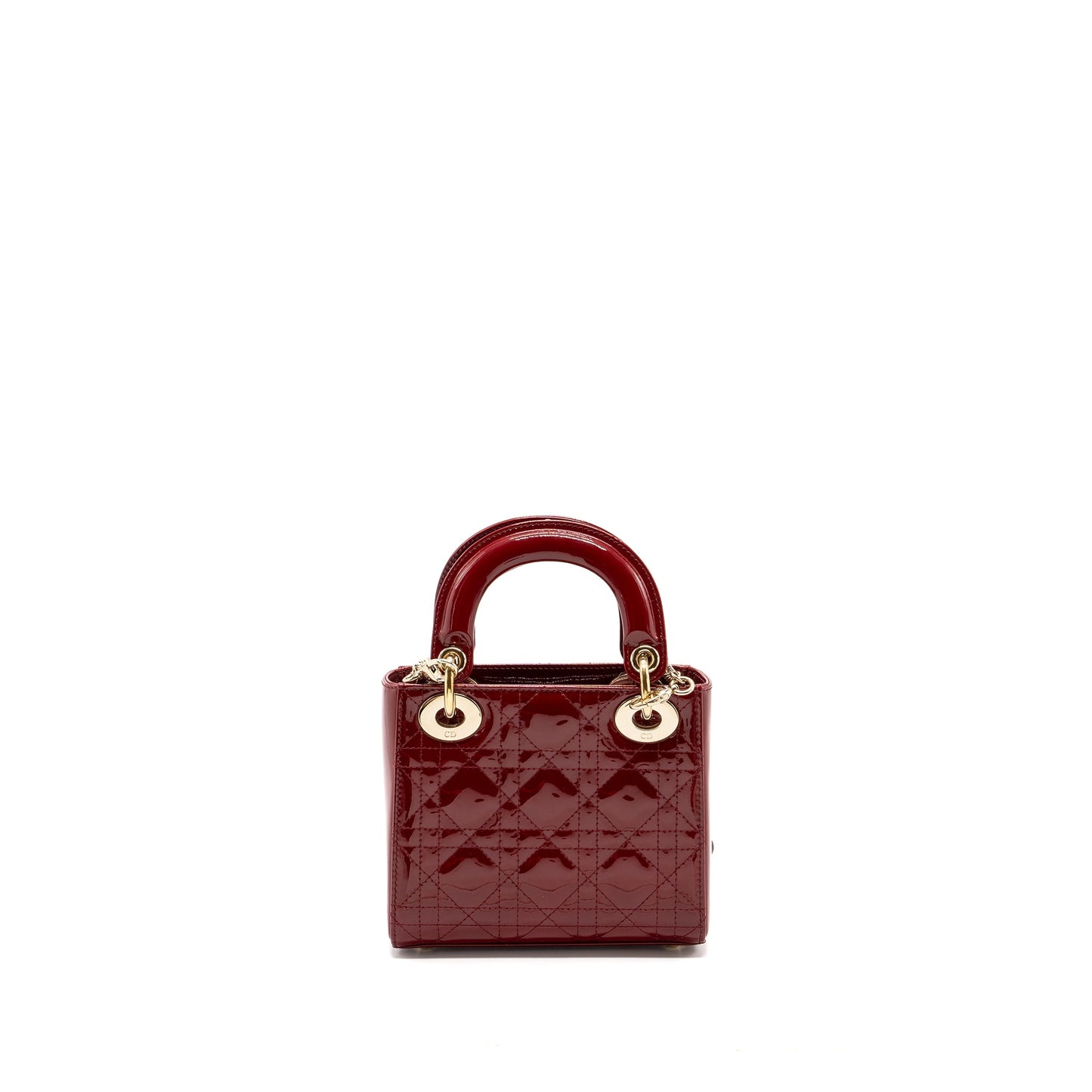 Dior Mini Lady Dior Patent Red