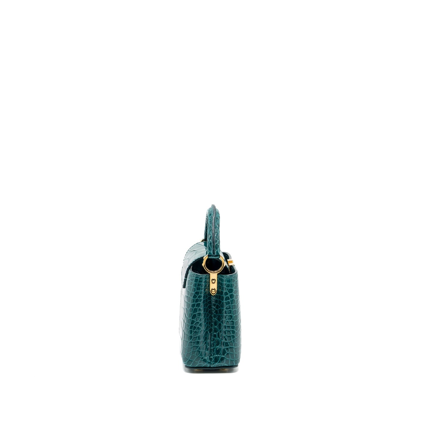 Louis Vuitton capucines Mini Crocodile Brillant Blue Canard