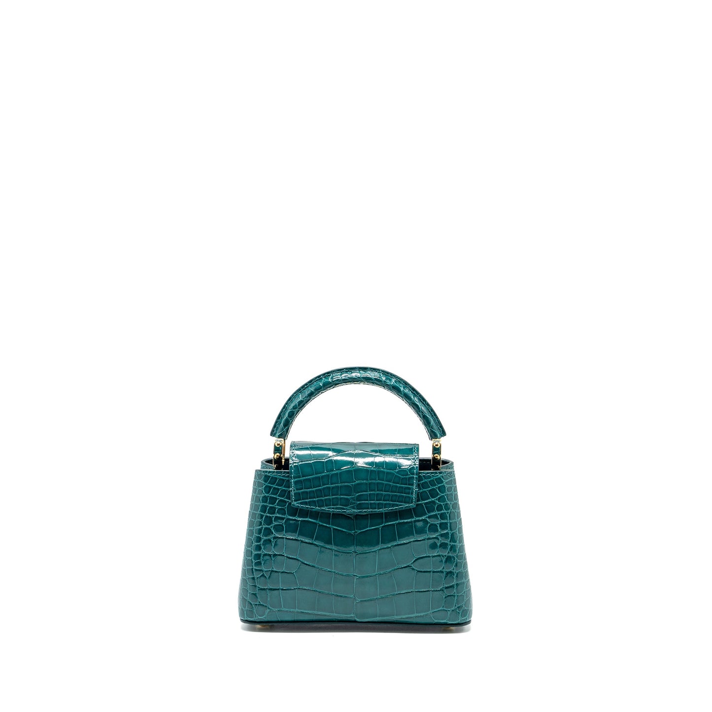 Louis Vuitton capucines Mini Crocodile Brillant Blue Canard