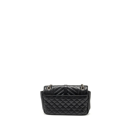 Saint Laurent College Flap Purse lambskin black ruthenium