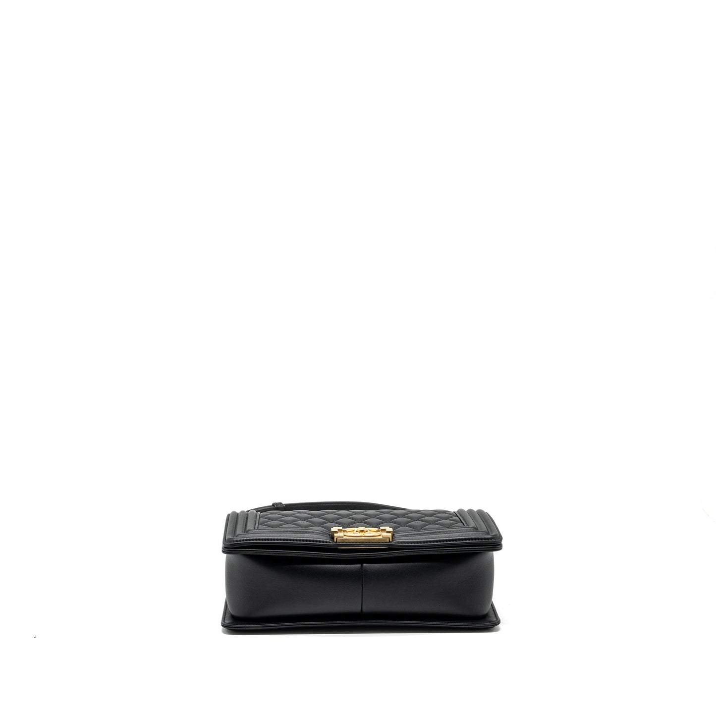 Chanel medium boy bag smooth calfskin black GHW