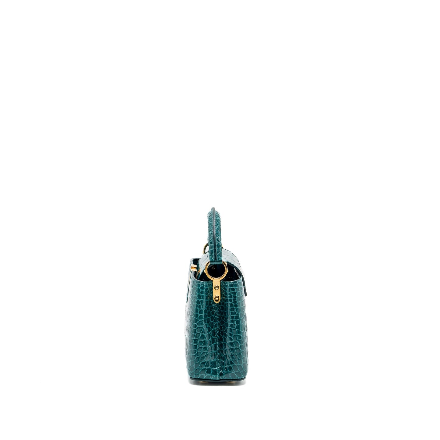 Louis Vuitton capucines Mini Crocodile Brillant Blue Canard