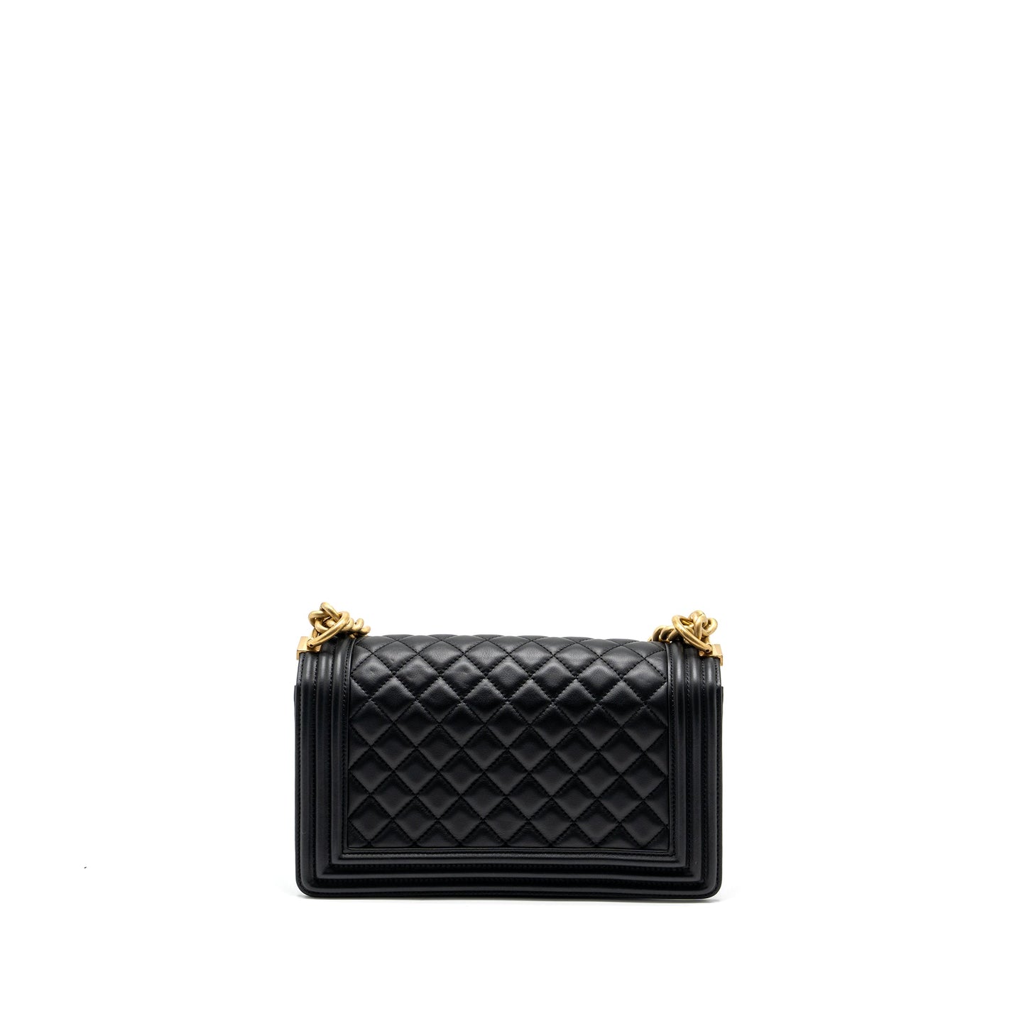 Chanel medium boy bag smooth calfskin black GHW