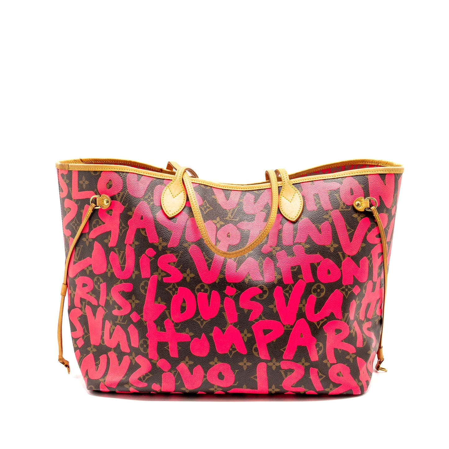 Louis Vuitton neverfull Stephen Sprouse pink monogram graffiti coated / zip wallet (sell in a set)