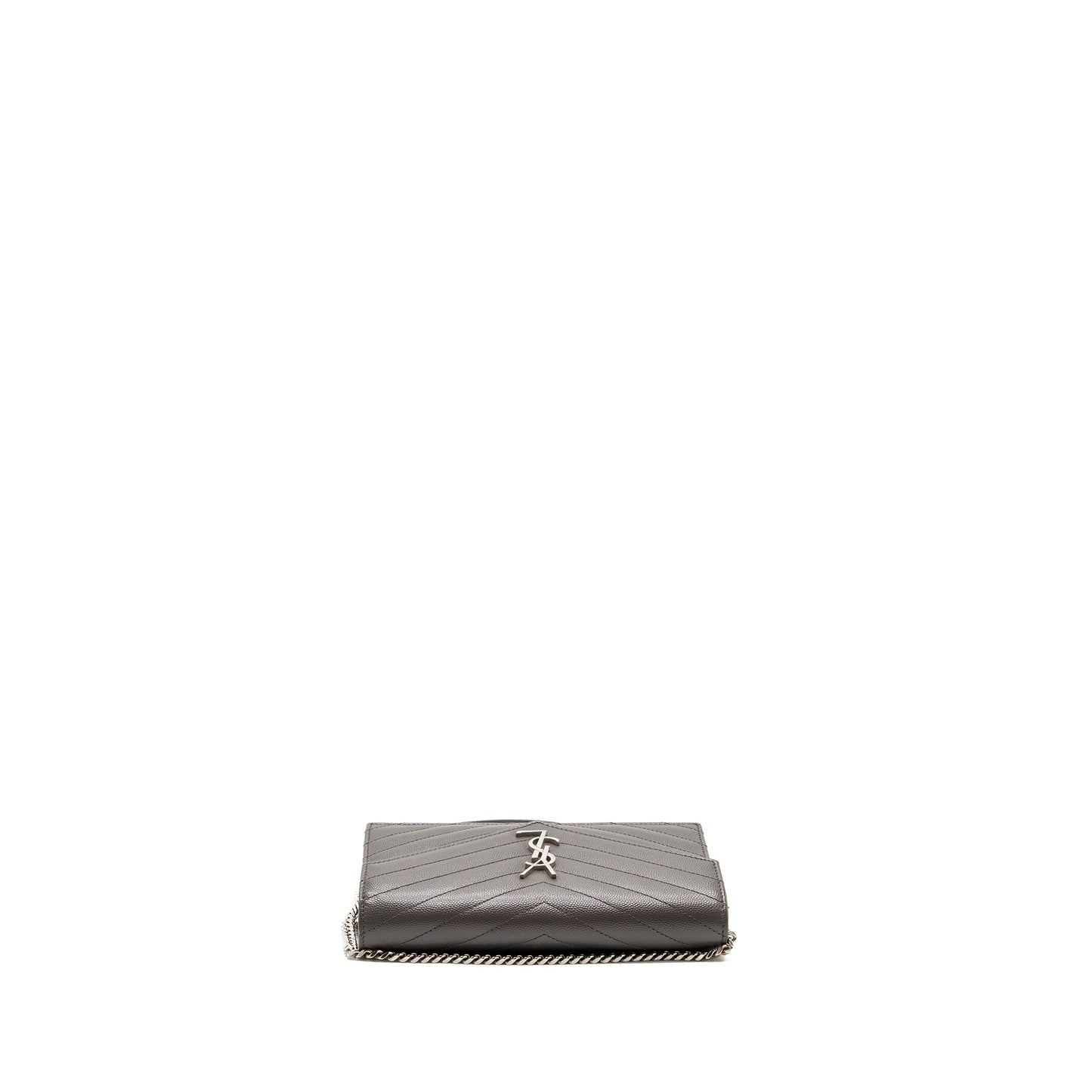 Saint Laurent/ Envelop Chain Purse Calfskin Grey
